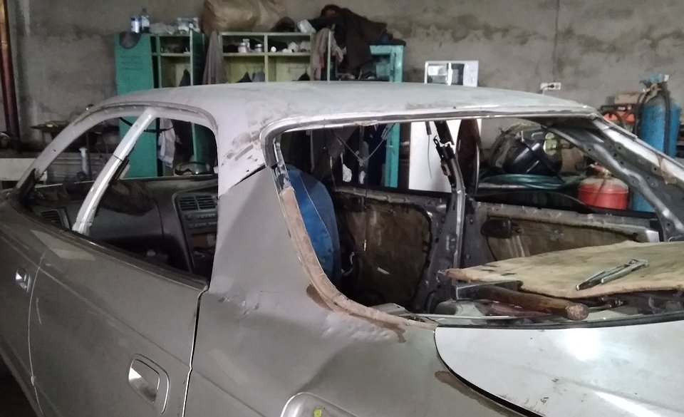 Замена крыши автомобиля